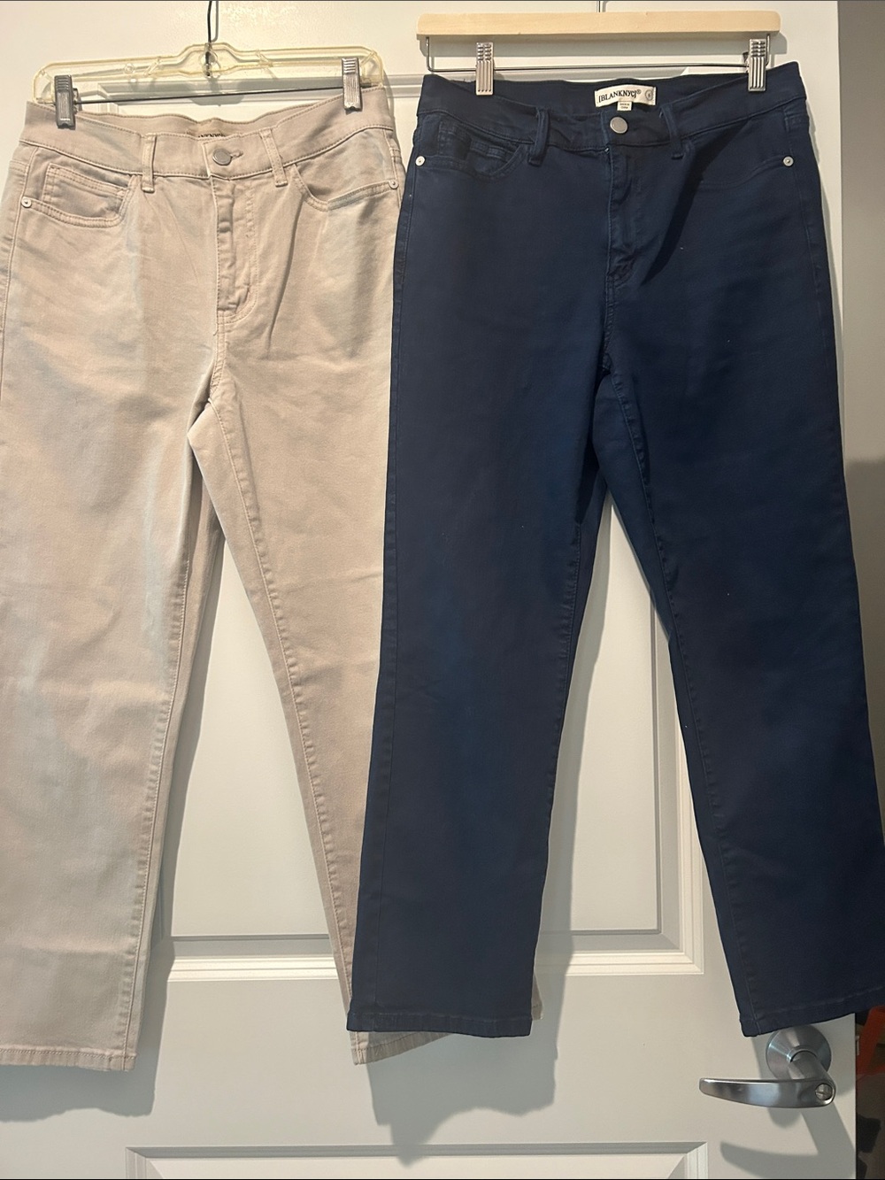 Blank NYC Women’s Jeans in Navy and Beige